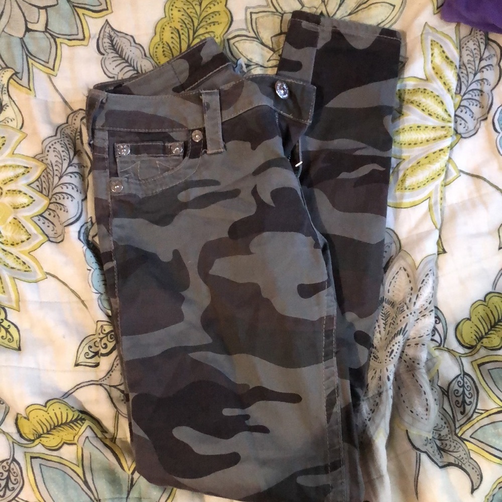 True Religion Camo legging pants